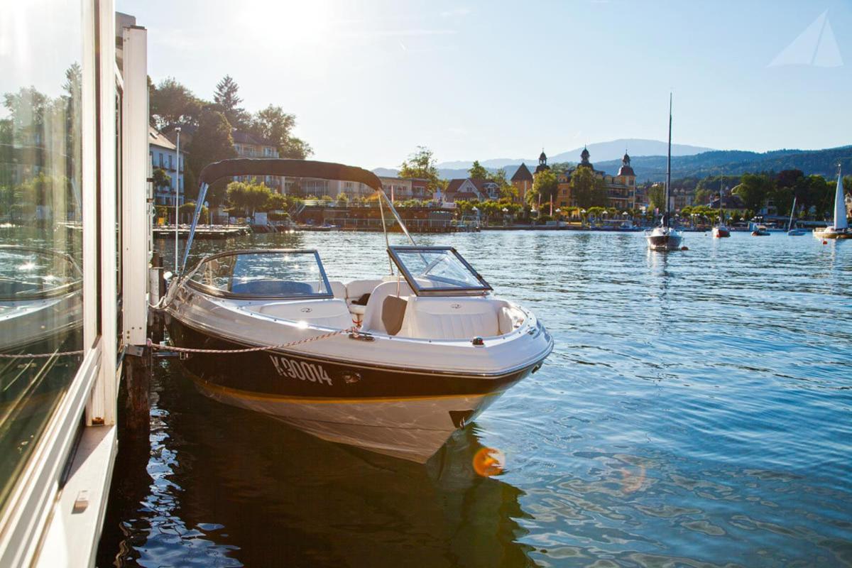 Hotel-Restaurant "Veldener Traumschiff" Direkt Am See In 2Min Im Zentrum Velden am Wörthersee Dış mekan fotoğraf